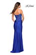 La Femme 30720 Jeweled Applique Strapless Bodice Dress