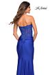 La Femme 30720 Jeweled Applique Strapless Bodice Dress