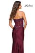 La Femme 30720 Jeweled Applique Strapless Bodice Dress