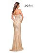 La Femme 30720 Jeweled Applique Strapless Bodice Dress