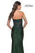La Femme 30720 Jeweled Applique Strapless Bodice Dress