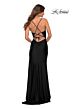La Femme 30726 Strappy Back Cutout Dress