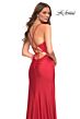 La Femme 30726 Strappy Back Cutout Dress
