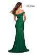 La Femme 30736 Off The Shoulder Ruched Dress