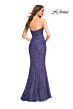 La Femme 30743 Sequin Sweetheart Neckline Dress