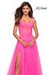 La Femme 30755 Sweetheart Neckline Low Back Dress
