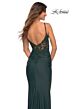La Femme 30757 Illusion Corset Scoop Back Dress