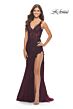 La Femme 30767 Sleeveless Illusion Bodice Dress