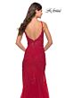 La Femme 30767 Sleeveless Illusion Bodice Dress