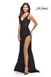 La Femme 30767 Sleeveless Illusion Bodice Dress