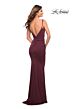 La Femme 30780 Surplice Bodice Spaghetti Straps Dress