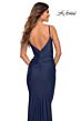 La Femme 30780 Surplice Bodice Spaghetti Straps Dress