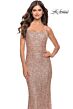 La Femme 31027 Sleeveless Semi-Scoop Neckline Dress