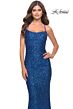 La Femme 31027 Sleeveless Semi-Scoop Neckline Dress