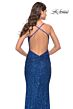 La Femme 31027 Sleeveless Semi-Scoop Neckline Dress