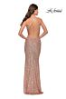La Femme 31027 Sleeveless Semi-Scoop Neckline Dress