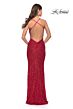 La Femme 31027 Sleeveless Semi-Scoop Neckline Dress