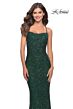 La Femme 31027 Sleeveless Semi-Scoop Neckline Dress
