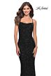 La Femme 31027 Sleeveless Semi-Scoop Neckline Dress