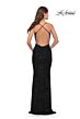 La Femme 31027 Sleeveless Semi-Scoop Neckline Dress