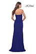 La Femme 31058 High Slit Strapless Sweetheart Neckline Dress