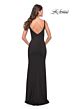La Femme 31071 Sleeveless Square Neckline Dress