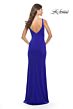 La Femme 31071 Sleeveless Square Neckline Dress