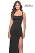 La Femme 31071 Sleeveless Square Neckline Dress