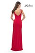 La Femme 31071 Sleeveless Square Neckline Dress