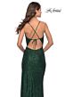 La Femme 31072 Sleeveless Plunging Neckline Dress