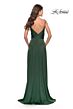 La Femme 31090 Slit Skirt Low Back Dress