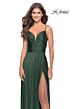 La Femme 31090 Slit Skirt Low Back Dress
