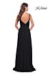 La Femme 31090 Slit Skirt Low Back Dress