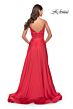 La Femme 31121 Plunging Neckline High Slit Dress
