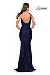 La Femme 31122 Sleeveless Crisscross Bodice Dress