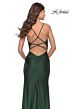 La Femme 31123 Strappy Back Cowl Neck Hot Fix Dress