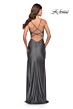 La Femme 31123 Strappy Back Cowl Neck Hot Fix Dress