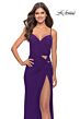 La Femme 31124 Sleeveless V-Neck Dress