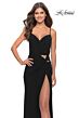 La Femme 31124 Sleeveless V-Neck Dress