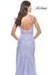 La Femme 31125 Illusion Bodice V-Neck Dress