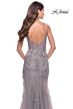 La Femme 31126 Slit Skirt Lace Dress