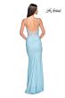 La Femme 31128 Scoop Back Lace Corset Dress
