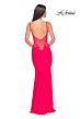 La Femme 31128 Scoop Back Lace Corset Dress