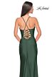 La Femme 31130 High-Slit Ruched Bodice Dress