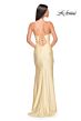 La Femme 31131 Sweetheart Neckline Slit Skirt Dress