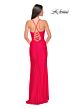 La Femme 31131 Sweetheart Neckline Slit Skirt Dress