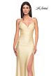 La Femme 31131 Sweetheart Neckline Slit Skirt Dress