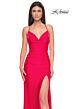 La Femme 31131 Sweetheart Neckline Slit Skirt Dress
