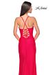 La Femme 31131 Sweetheart Neckline Slit Skirt Dress