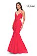 La Femme 31133 Plunging V-Neckline Side Cut-Outs Mermaid Dress